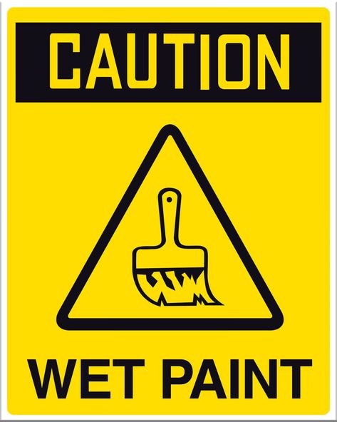 Wet Paint Sign, Safety Signs And Symbols, Combi Volkswagen, Safety Signs, Sketchbook Inspo, Phoenix Art, Grey Hair Color, Art Aesthetic, Gray Hair