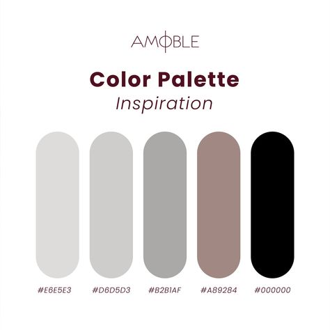 Lo primero que necesitas para inspirarte en la próxima decoración de tu espacio, es una paleta de colores. 🎨 . . . . #AmobleMX #paletadecolores #muebleríaenlínea #decoración #interiorismo #diseñodeinteriores Gray Pantone Colour Palettes, Greyscale Palette, Color