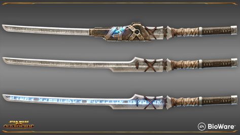 ArtStation - Star Wars: The Old Republic - Ancient Force-Imbued Blade, Tanner Hartman Ancient Lightsaber, Ancient Sith, Sith Warrior, Star Wars The Old Republic, Star Wars Items, Ancient Runes, Star Wars The Old, Old Republic, Star Wars Facts