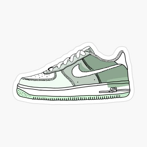 Nike Shoes Stickers, Shoes Stickers Printable, Sage Green Aesthetic Stickers, Pastel Green Stickers Aesthetic Printable, Stickers Nike, Sneakers Stickers, Shoes Stickers, Sneaker Sticker, Shoes Wallpaper