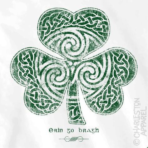 Shamrock Tattoo Mens, Tattoo Lower Back, Celtic Clover, Erin Go Braugh, Shamrock Tattoos, Celtic Shamrock, Irish Tattoos, Clover Tattoos, Design Dragon