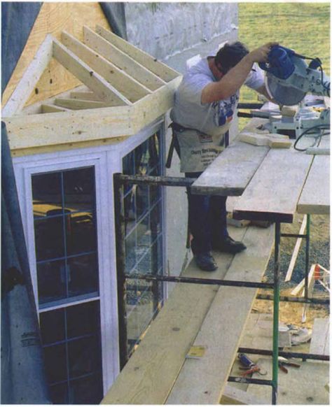 Article Image Bay Window Framing, Bay Window Roofing Ideas, Bay Window Ideas Exterior, Bay Window Roof, Bay Window Installation, Diy Bay Window, Bay Window Exterior, Box Windows, Greenhouse Windows