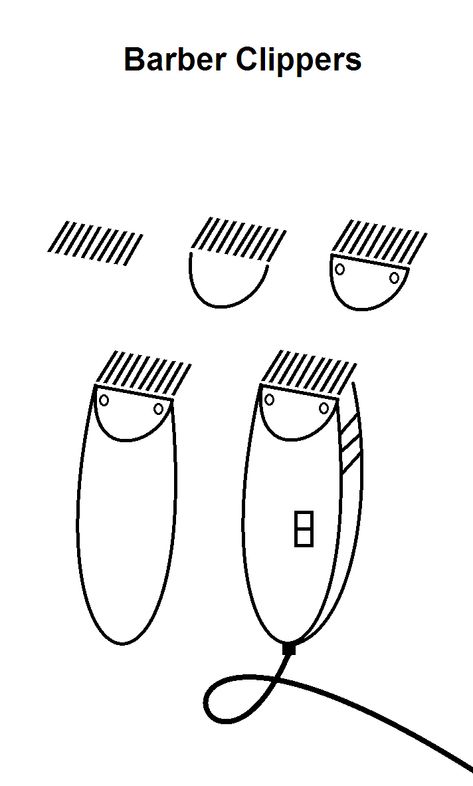 Step-by-step tutorial to draw barbershop/grooming clippers. Barber Clippers, Shaving Beard, Art Tools Drawing, Art Tools, Cute Easy Drawings, Interactive Notebooks, Step By Step Drawing, Barber Shop, Learn To Draw