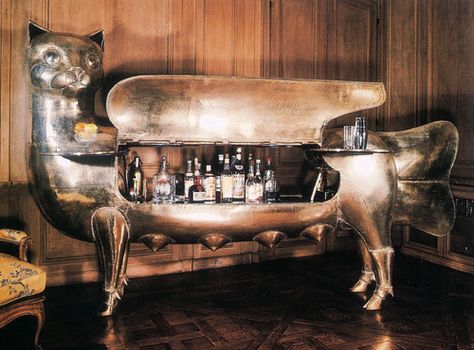 Claude and Francois-Xavier Lalanne, Bar, 1970. Cat Bar, Supreme Art, Deco Originale, Work With Animals, Modern Love, Nature Beautiful, Art Of Living, Tgif, Unique Furniture