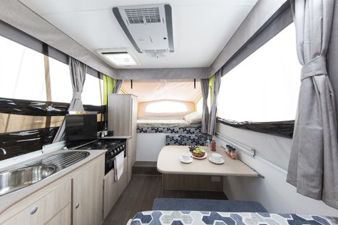 Jayco Camper Trailer Eagle Interior Jayco Eagle Remodel, Jayco Camper Trailer, Jayco Campers, Rv Vehicle, Camper Interior, Camper Remodel, Remodeled Campers, Camper Trailer, Camper Trailers