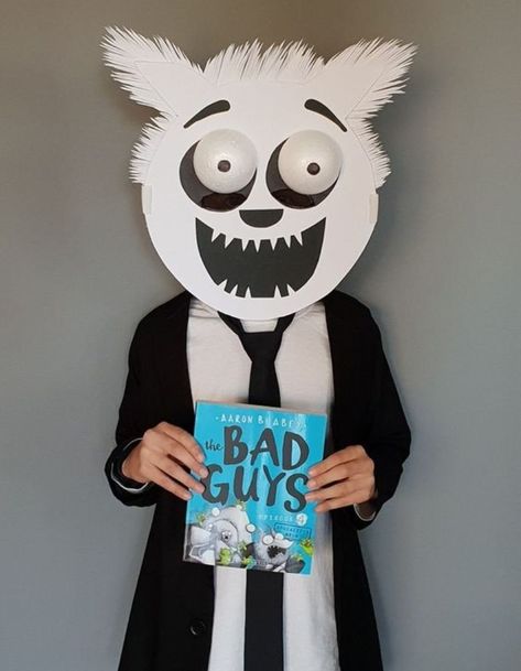 Bad Guys Wolf Costume, Book Week Costume Boys, Bad Guys Pumpkin Book Character, Bad Guys Book Character Costumes, The Bad Guys Costume, Bad Guy Costume, Bad Guys Book Week Costume, Bad Guys Costume, Diy Character Costumes