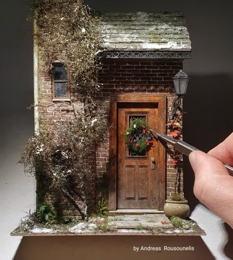 Andreas Rousounelis, Interior Design Japanese, Room Box Miniatures, Miniature Artist, I Love Art, Fairy House Diy, Art Interior Design, Shadow Box Art, Cardboard House