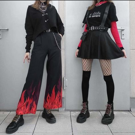 Simple Edgy Outfits, Egirl Fashion, E Girl Outfits, Aesthetic Grunge Outfit, Black Outfits, Alt Fashion, Gothic Outfits, Goth Outfits, Alternative Outfits