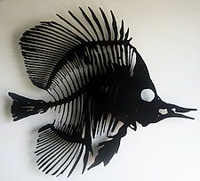 Metal Flower Wall Art, Fish Skeleton, Primitive Candles, Country House Design, Metal Fish, Metal Tree Wall Art, Fish Sculpture, Metal Wall Sculpture, Metal Working Tools