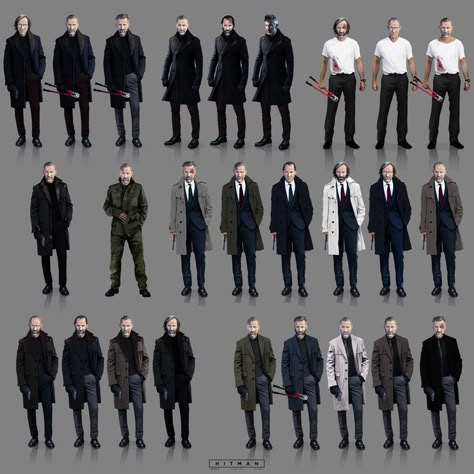 ArtStation - HITMAN - The Shadow Client, Simon Lindwall Hitman Concept Art, Hitman Outfit, Modern Armor, Alan Wake, Mens Fashion Coat, Batman Pictures, Fun Characters, Creepy Tattoos, Ghost Recon