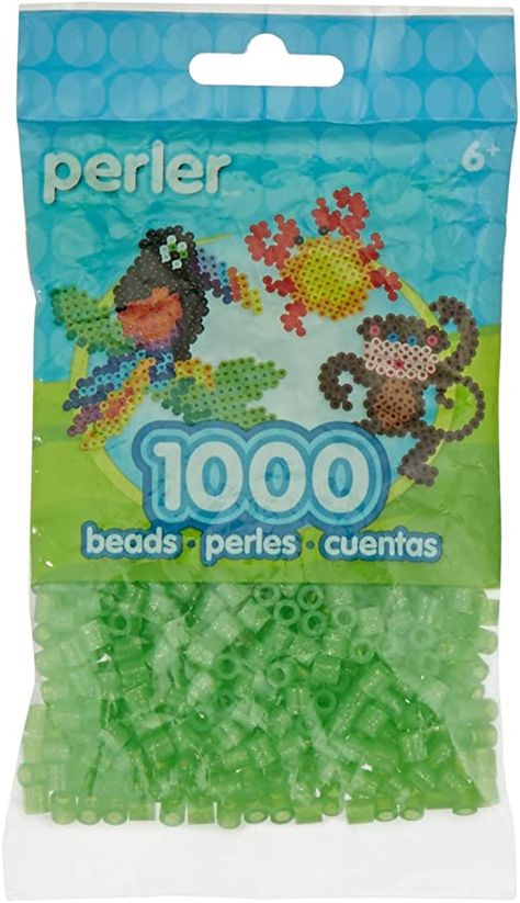 Monstera Leaf Perler Beads, Perler Beads Frogs, Kiwi Perler Beads, Betta Fish Perler Beads, Toucan Perler Beads, Glow Green, Diy Projects Videos, Cylinder Shape, Mint Color