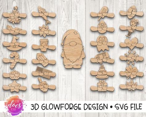 Interchangeable Gnome, Gnome Diy, Pride Quotes, Gnome Door, Paint Marker Pen, Laser Design, Gnome Svg, Laser Cut Wood Crafts, Laser Engraved Ideas