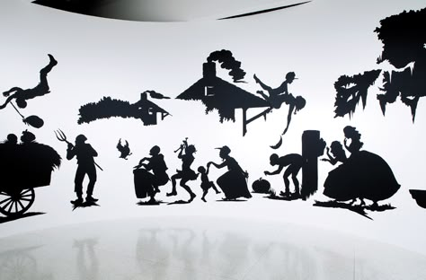 Kara Walker, Simple Complex, Classroom Planning, Kehinde Wiley, Artist Research, Paper Wall Hanging, Black And White Artwork, Wall Hanging Crafts, Artistic Installation