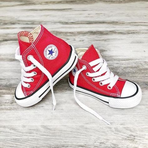 Children - Craze Fashion All Star Bebe, Girls Footwear, Red Chucks, Boys Converse, Toddler Converse, Nike Shoes Girls, Taylor Red, Red Converse