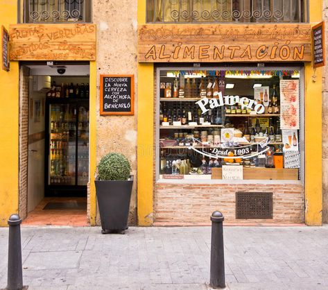 Grocery Store in Valencia, Spain. Traditional small grocery shop selling local f #Sponsored , #AFFILIATE, #Paid, #Valencia, #Grocery, #Traditional, #Spain Small Grocery Store, Shop Front Signage, Snickerdoodle Cookie Recipes, Shop House Ideas, Homemade Cat, Vegetable Nutrition, Brownies Recipe Easy, Cat Treat Recipes, Shop Front