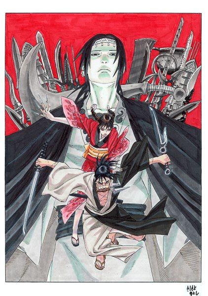 Never thought I’d translate an interview with the guy who did Naruto, but this is a pretty great conversation! Turns out he’d fallen hard for Blade of the Immortal in university and stu… Konoha Village, Blade Of The Immortal, Comics Illustration, Masashi Kishimoto, Manga Artist, Manga Covers, Free Anime, Naruto Art, Anime Character Drawing