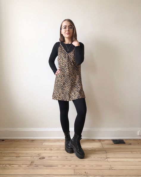 Leopard Slip Dress Outfit, Leopard Costume Women, Leopard Slip Dress, Birkenstock Boston Outfit, Blundstone Style, Boston Outfits, Slip Dress Outfit, Vintage Leopard, The Leopard