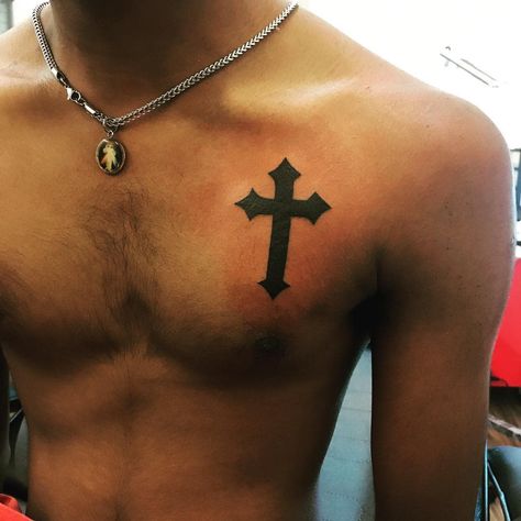 Top 67 Best Tribal Cross Tattoo Ideas - [2021 Inspiration Guide] Cross Shoulder Tattoos, Crucifix Tattoo, Small Cross Tattoos, Small Cross Tattoo, Tattoo Band, See Tattoo, Armband Tattoos, Cross Tattoo For Men, Cross Tattoos