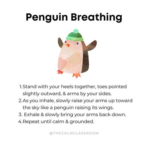 Katie | Teacher on Instagram: "More free winter-themed breathing exercises available on my website as part of The Breathing Deck: Winter Edition -- link in bio 🐧❄️ ​​​​​​​​​ ​​​​​​​​​​​​​​​​ ​​​​​​​​​​​​​​​​ ​​​​​​​​​​​​​​​​ #kindergartenteacher #iteachk #iteach1st #elementaryteacher #primaryteacher #ukteachers #aussieteachers #teachersdownunder #canadianteacher #teacher #traineeteacher #firstyearteacher #studentteacher #preserviceteacher #studentteaching #gentleparenting #gentleparent #momsofi Winter Social Emotional Activities Preschool, Winter Counseling Activities For Kids, Kids Breathing Exercises, Winter Social Emotional Activities, Breathing Techniques For Kids, Winter Mindfulness, Breathing Exercises For Kids, Coping Skills Activities, Social Emotional Activities