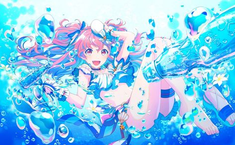 Airi Momoi, Vocaloid Characters, Train Art, Star Cards, Summer Cards, Wallpaper Trends, Beautiful Music, Wallpaper Decor, Wallpaper Pc