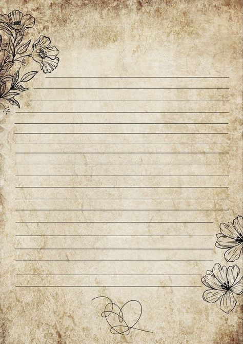 Background Writing Paper, Vintage Lined Paper Aesthetic, Cute Letter Templates Printable, Old Papers Aesthetic, Old Art Aesthetic Wallpaper, Paper Writing Aesthetic, Aesthetic Background For Writing, Note Background Aesthetic, Vintage Notebook Design