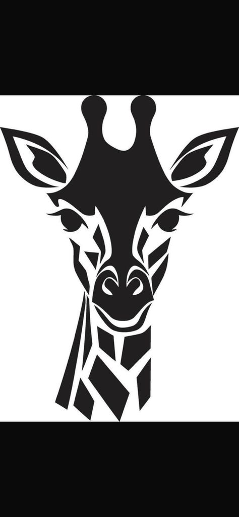 Giraffe Vector Illustration, Giraffe Logo Design, Line Art Drawings Simple, Stencil Pictures, Giraffe Icon, Giraffe Stencil, Giraffe Outline, Stencil Animals, Giraffe Template