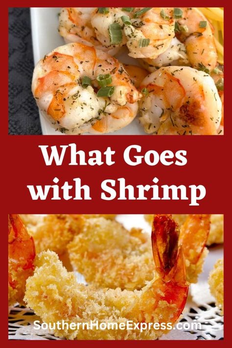 If you've wondered what goes with shrimp, you'll find a lot of suggestions here. These salads, sides, breads, and desserts are all delicious! The post What Goes with Shrimp (20 Delicious Side Dishes) appeared first on Southern Home Express. What Goes With Shrimp, Shrimp Side Dish, Delicious Side Dishes, Breaded Shrimp, Slow Cooker Pork Chops, Ground Beef Dishes, Southern Home, Chicken Thigh Recipes, Beef Dishes