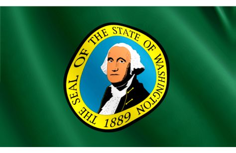 Washington State Flag, Usa Facts, Evergreen State, State Birds, Oregon Washington, Military Units, Washington Usa, Usa States, United We Stand