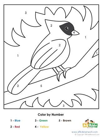 Bird Color by Number | All Kids Network #preschool #kindergarten #coloringpage #colorbynumbers  #freeresources #worksheet #printables Birds Kindergarten Activities, Language Development Activities, Color Worksheets For Preschool, Birds For Kids, Bird Coloring, Alphabet Letter Crafts, Lab Activities, Animal Worksheets, Printables Free Kids