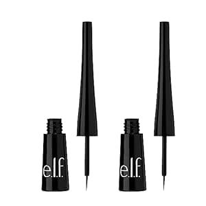 Elf Eyeliner, Fine Eyeliner, Eyeliner Set, Elf Cosmetics, Black Liquid, Dramatic Eyes, Elf Makeup, Liquid Liner, Best Black