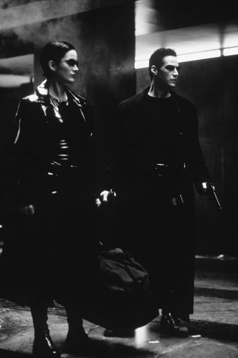 The Matrix, Keanu Reeves, Matrix, Black And White, White, Black