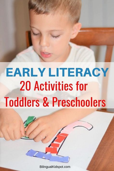 20 Literacy Activities for Preschoolers Kindergarten Kids, & Toddlers Literacy Lessons For Preschool, Pre Kindergarten Literacy Activities, Easy Literacy Activities Preschool, English Literacy Activities, Literacy And Numeracy Preschool, Literary Activities Preschool, Numeracy And Literacy Activities Preschool, Early Childhood Reading Activities, Literacy Week Activities Kindergarten