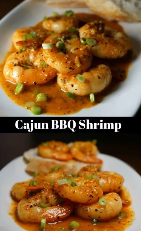 New Orleans Style Cajun BBQ Shrimp Recipe. This Classic Cajun recipe has just the right amount of spice along with a rich butter sauce that compliment the shrimp perfectly. #Shrimp #Cajun #BBQShrimp #EasyShrimpRecipe #EasyWeekdayMeals #EasySeafoodRecipe Cajun Barbeque Shrimp, Cajun Bbq Sauce Recipe, Cajun Bbq Shrimp, Louisiana Bbq Shrimp, Bbq Shrimp Recipe, Barbeque Shrimp, Classic Cajun Recipes, Shrimp Bbq Recipes, Barbecue Shrimp