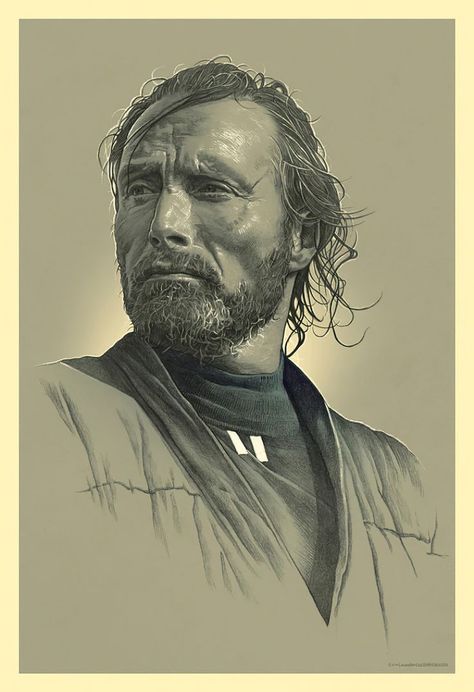 Star Wars, Rogue One Galen Erso, Star Wars, Male Sketch, Stars, Art