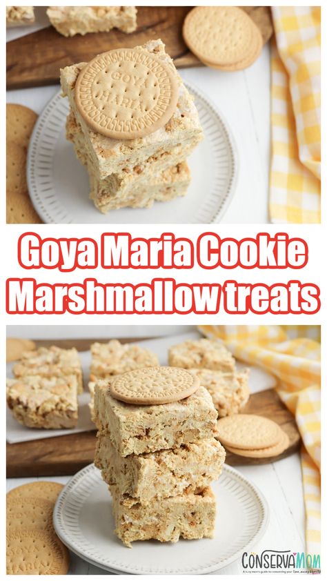 Goya Maria Cookies Desserts, Maria Cookies Dessert Recipes, Maria Cookies Dessert, Cookies Marshmallow, Cookie Biscuits, Maria Cookies, Mexican Desserts, Biscuits Recipes, Simple Desserts