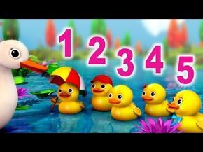 LittleBabyBum! Nursery Rhyme Videos! April Songs, Ducks Nursery, Baby Storytime, Five Little Ducks, Number Song, Rhymes For Babies, Math Songs, Duck Nursery, Counting Songs