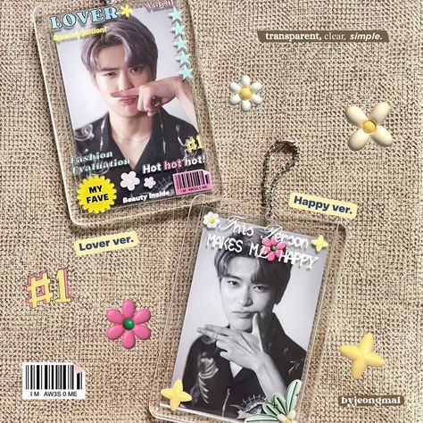 Acrylic Pc Holder, Card Holder Aesthetic, Card Holder Photocard, Card Holder Kpop, Acrylic Photocard Holder, Freebies Kpop, Freebies Ideas, Pc Holder, Acrylic Photo Frames