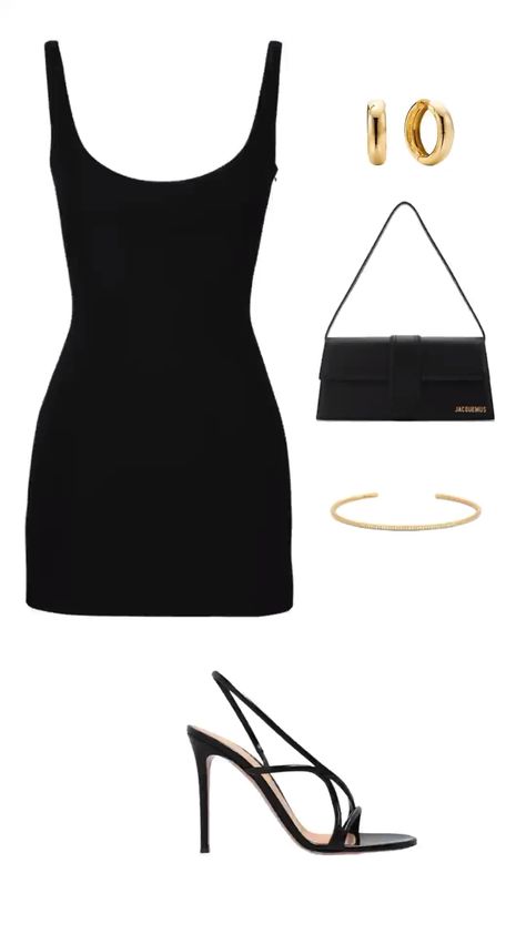 Mini Black Dress Outfit, Black Dress Outfit, Black Dress Outfits, Going Out Outfits, Dress Outfit, Mini Black Dress, Going Out, Dress Outfits, Black Dress