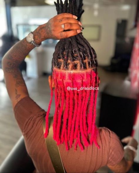 Under Color Locs, 2 Strand Twist Dyed, Peekaboo Hair Color Dreads, Dyed Locs Skunk Stripe, Peekaboo Locs Pink, Locs With Peekaboo Color, Peekaboo Hair Color Locs, Peekaboo Dreads, Half Dyed Locs