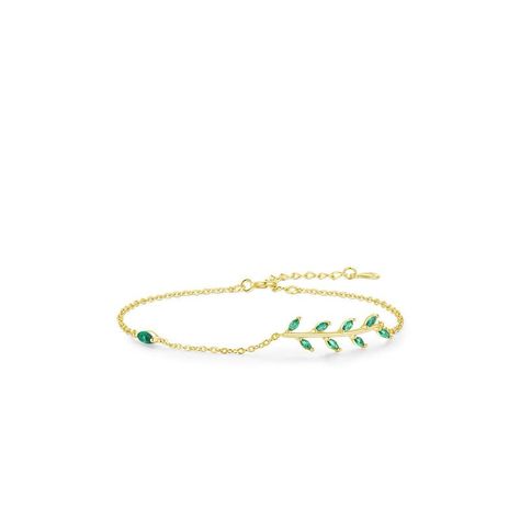 PRICES MAY VARY. 【Perfect Design】Our emerald branch and leaf bracelet is a delicate bracelet, elegant and interesting, conveying good wishes, and good luck will come quietly. Pairs with any outfit, from casual to formal 【HIGH QUALITY MATERIAL】Made of High Quality 14K Gold - Our leaf bracelet is made of high quality emerald stones, high polished surface, smooth and comfortable. Prevent allergies. You can wear it with confidence. 【Product size】This bracelet gem 2.5mm*4.5mm (0.1 inch*0.18 inch), le Twig Branch, Emerald Bracelet, Lab Created Emerald, Leaf Bracelet, Dainty Bracelet, Plain Bands, Stackable Bracelets, Dainty Bracelets, Green Crystal