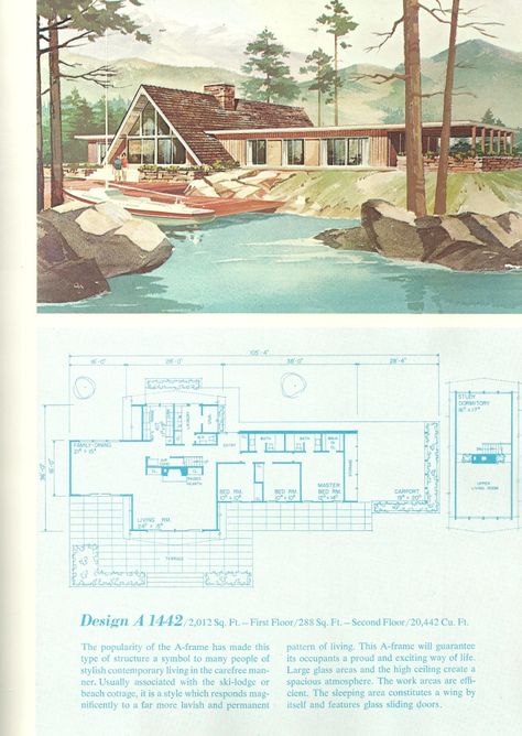 Vintage House Plans, Vacation house plans, vacation homes Vacation Home Plans, Vintage House Plans 1960s, Mid Century Houses, Mid Century House Plans, Vintage Floor Plans, Mid Century Modern House Plans, Vacation House Plans, Rustic House Plans, Vintage Vacation