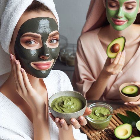 DIY Avocado and Green Tea Face Mask for Antioxidant Boost Tea Face Mask, Green Tea Face Mask, Diy Masks, Avocado Face Mask, Green Tea Face, Facial Spa, Facial Mask, Diy Mask, Facial Masks