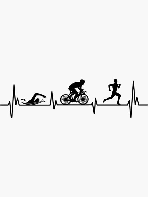 "TRIATHLON" Sticker for Sale by ibra2712 | Redbubble Triathlon Wallpaper, Triathlon Aesthetic, Iron Man Triathlon, 2025 Goals, Ironman Triathlon, 2025 Vision, Life Motivation, Active Lifestyle, Triathlon