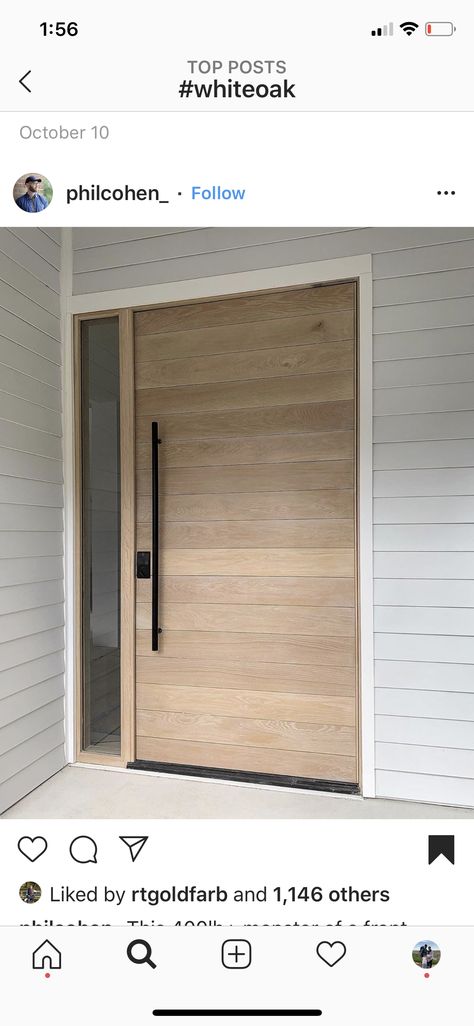 Coastal Front Door Entrance, Scandinavian Doors Entrance, White House Oak Front Door, Solid Wooden Front Door, Front Door Scandinavian, Nordic Front Door, Organic Modern Front Door, Coastal Modern Front Door, Large Entrance Door