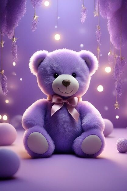 Purple Teddy Bear Wallpaper, Disney Princess Pets, Bed Sheet Painting Design, Purple Teddy Bear, Red Roses Wallpaper, Dark Purple Wallpaper, Teddy Bear Wallpaper, Violet Pastel, Hand Photo