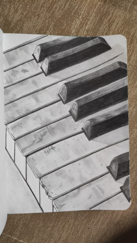 How To Draw A Piano, Piano Drawing Easy, Piano Sketch, Piano Drawing, Art Identity, Electric Keyboard, Chocolate Art, Painting Art Lesson, Sky Photos