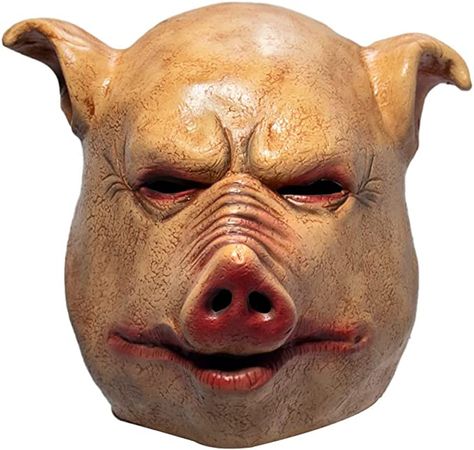 Amazon.com: Bulex Pig Mask Scary Animal Latex Saw Mask Horror Halloween Costume Cosplay Props Adult Head Mask (Type-B) : Clothing, Shoes & Jewelry Saw Mask, Mask Horror, Pig Mask, Mask Scary, Horror Halloween Costumes, Animal Halloween Costumes, Pig Head, Pig Face, Animal Mask