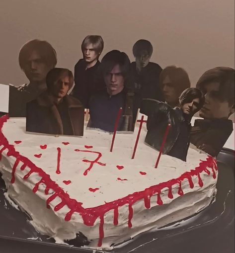 Resident Evil Cake, Got Any Games, Leon Resident Evil, Resident Evil Funny, Aphmau Fan Art, Funny Birthday Cakes, Leon Scott, Resident Evil Leon, Resident Evil 4