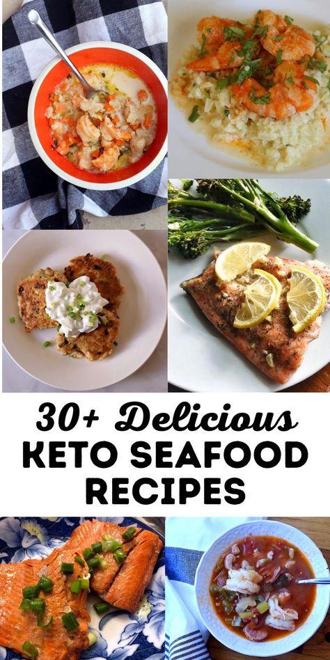 Seafood Low Carb Recipes Dinners, Keto Seafood Soup Recipes, Keto Scallop Recipes, Low Carb Seafood Appetizers, Shrimp Meals For Diabetics, Whole30 Shrimp Recipes, Keto Seafood Lasagna Recipe, Baked Seafood Casserole, Lobster Recipes Easy