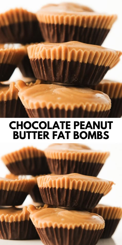 This Keto Fat Bombs recipe is the perfect low-carb dessert and is possibly the best-tasting keto dessert recipe on the internet!  Easy no-bake keto dessert made with chocolate, peanut butter, and no artificial sweeteners. Named one of the Top 20 Best Keto fat bomb recipes by Forkly with only 1 gram of net carbs per serving and done in less than 20 minutes! Very Low Carb Desserts, Chocolate Peanut Butter Fat Balls Keto, Low Net Carb Desserts, Keto Recipes With Almond Butter, Keto Baked Snacks, Quick Low Carb Sweet Treats, Walnut Keto Recipes, Keto Peanut Butter Eggs, Keto Friendly Desserts Low Carb